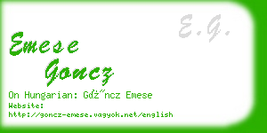 emese goncz business card